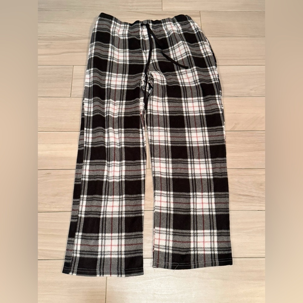 Highland originals Plaid Black White sleep Pants XL